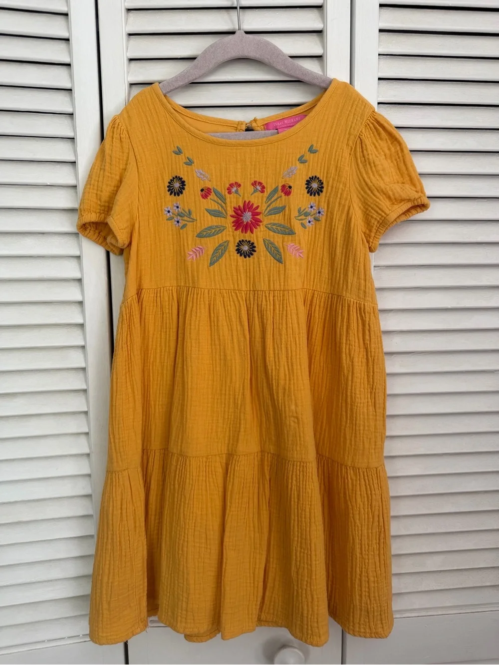 Isaac Mizrahi Yellow dress 7/8